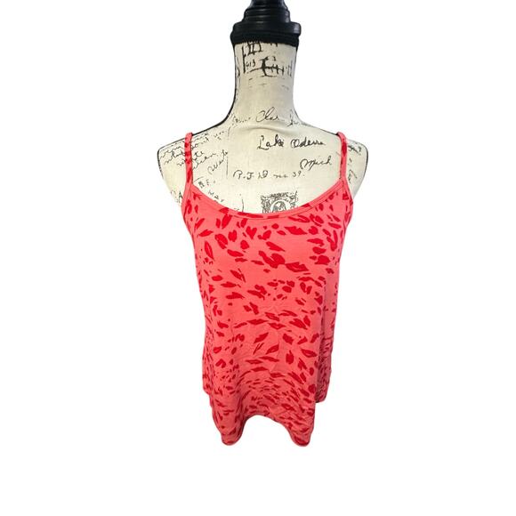 Cabi Red & Coral Lipstick Print Tank Top – Size S - Picture 1 of 10